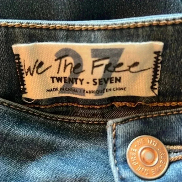 Free People Women's Just Float On Flare Bell Bottom HIGH RISE Jeans Size 27 - Picture 16 of 16